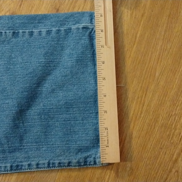 Lucky Brand Jeans Men's Size 36 Blue Bootcut Denim Distressed Medium Wash S7K - Picture 12 of 15